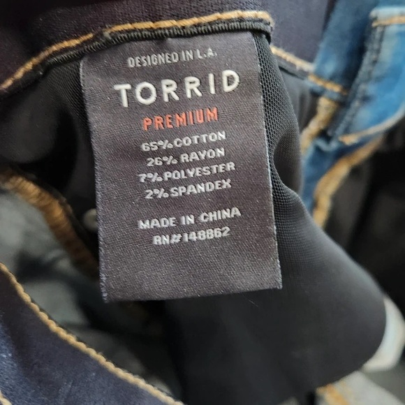 Torrid Blue Straight Leg Jeans - Picture 5 of 5